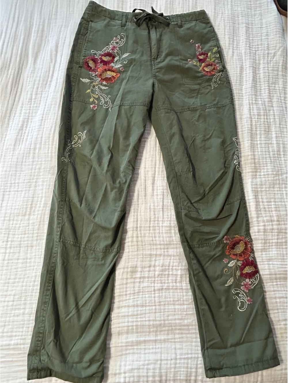Sundance Floral Embroidered Winter Lined Pamts